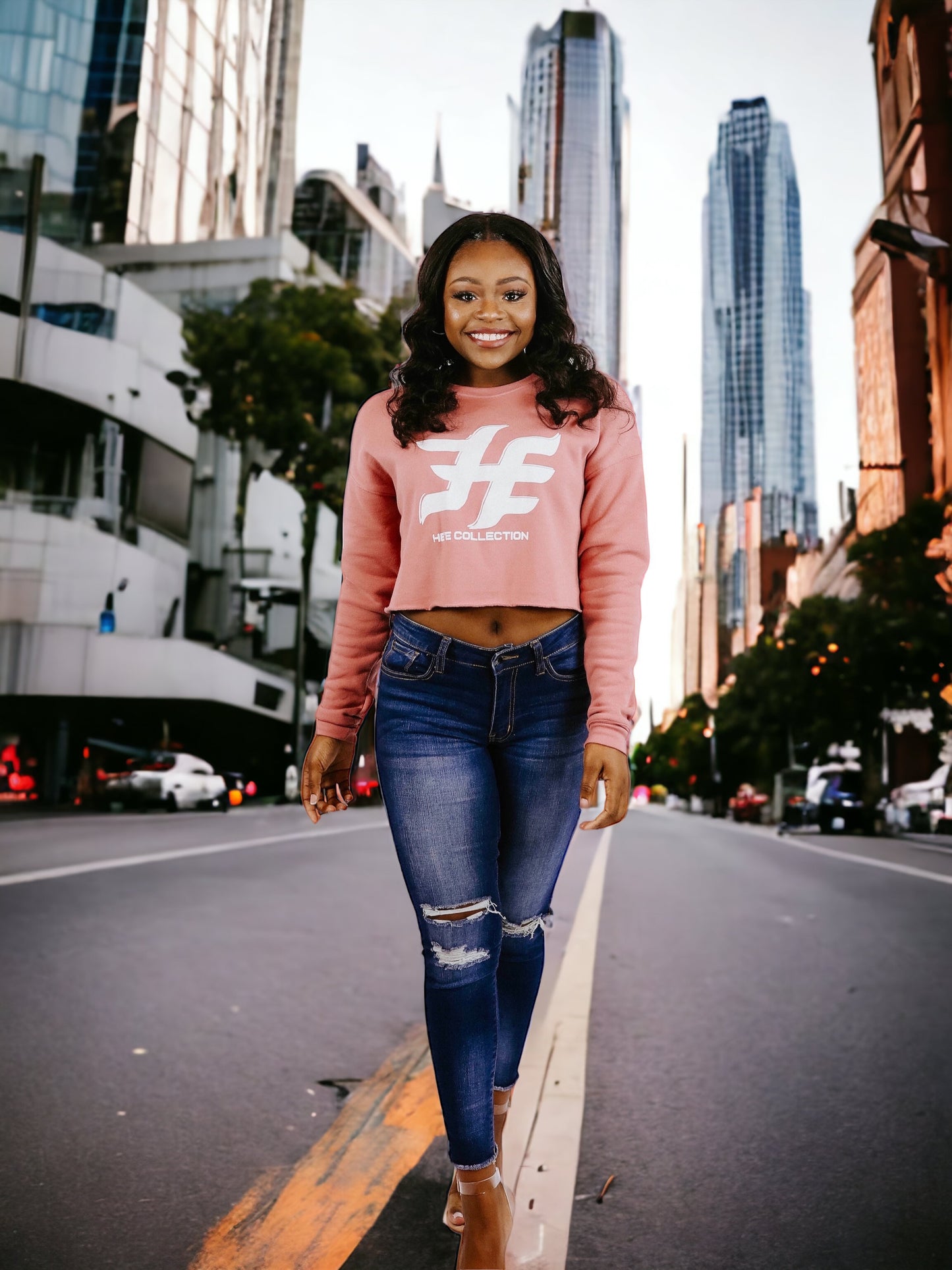 He'E Mauve Ladies Crop Top